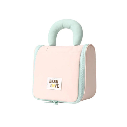 Travel Makeup Bag For Women | Portable Cosmetic Organizer With Handle & Zipper | Waterproof Toiletry Pouch For Makeup Brushes, Skincare & Accessories