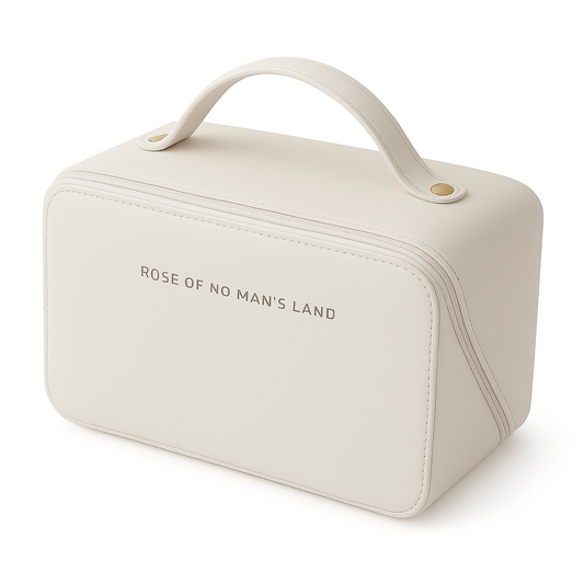 Large Capacity Makeup Bag,Large Capacity Makeup Bag Travel Cosmetic Bags for Women, Double Layered Cosmetic Bag with Handle and Dividers