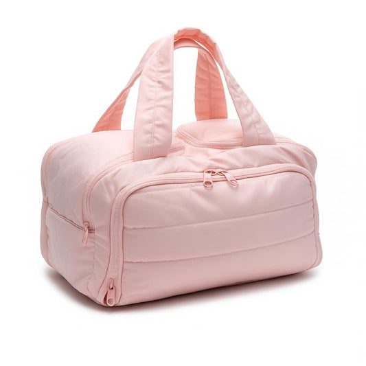 Cosmetic Travel Bag for Women | Large Lightweight Wide-Open Toiletry & Makeup Bag Organizer with Handle | Puffy Cosmetic Storage Bag for Accessories | Waterproof Cosmetic Bag